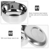 Milisten Stainless Steel Shaving Soap Cream Bowl with Lid Shaving