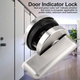Hapivida Bathroom Door Lock, Zinc Alloy Privacy Indicator Toilet Lock with Vacant Engaged Sign for Restroom Toilet Partition Commercial Use