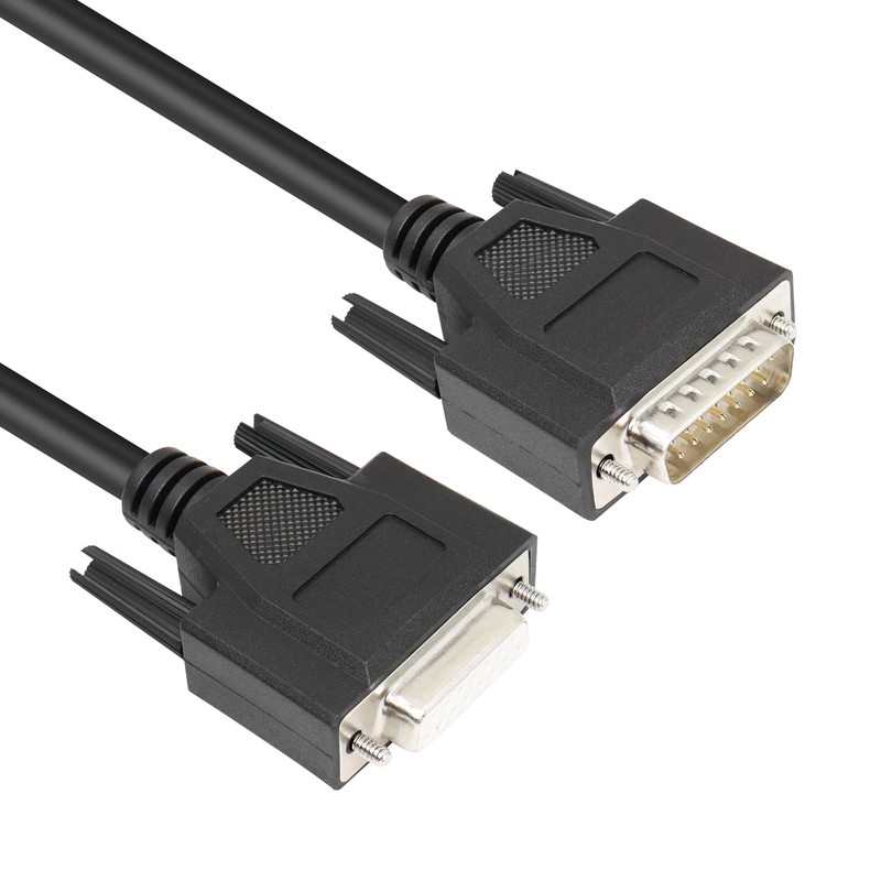 RIIEYOCA 1m Serial Cable DB15 Male to Female 15 Pin