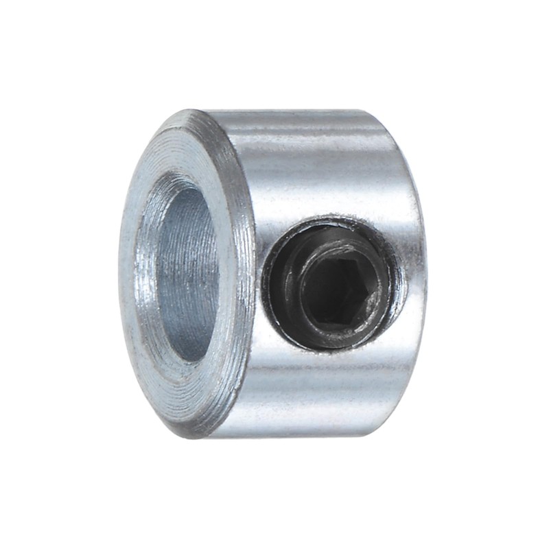 sourcing map 2pcs Set Screw Collars 1/4" Bore Carbon Steel