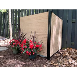 Enclo Privacy Screens EC18001 No Dig Lincoln Privacy Screen, Cedar