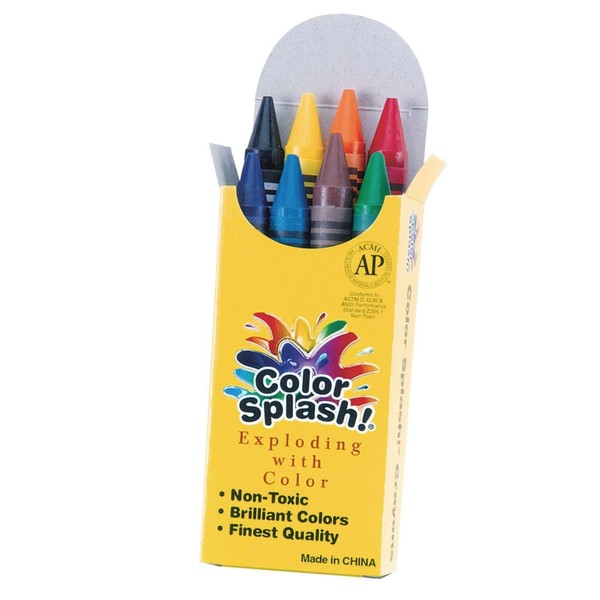 S&S Worldwide Color Splash!® Jumbo Crayons (Box of 8)