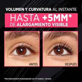 L'Oreal Paris Mascara de pestañas Telescopic Lift A Prueba de Agua, Negro, 10 ml