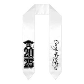 IAYTWVO Graduation Stole 2025 Graduation Gift Class of 2025 Graduation Shawl Sash