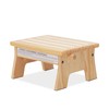 Dream On Me Ease-Up Adjustable Nursing Footrest in Natural –