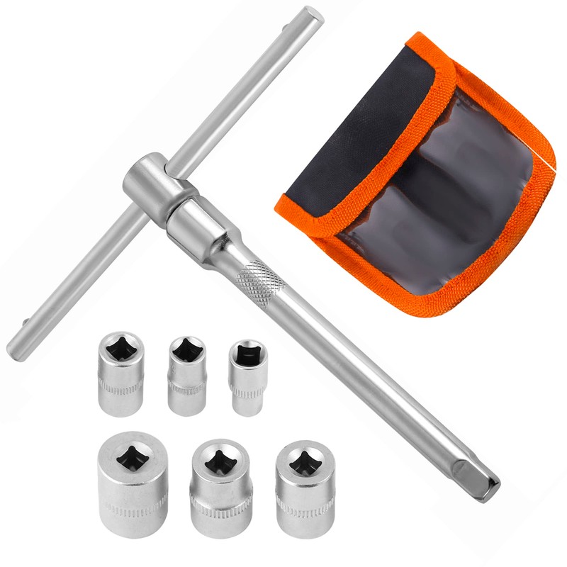 NACHEE Folding Mini T-Handle Socket Set 1/4'' Drive Tool Kit