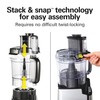 Hamilton Beach Stack & Snap Food Processor and Vegetable Chopper,