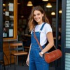 Genuine Leather Crossbody Bags for Women Cross Body Purse Boho