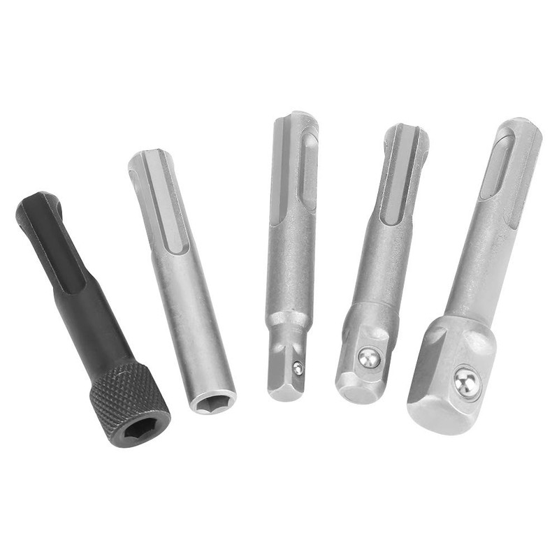 Vikye Socket Wrench Adapter, 3PC SDS Plus Steel Socket Adapter