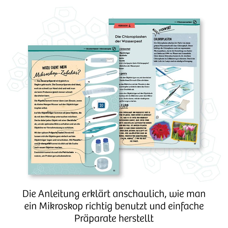 KOSMOS 636050 Explorer Microscope Experiment Box for Children
