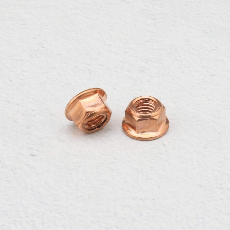 Create idea 20Pcs M10 Exhaust Manifold Hex Nuts Copper Plated