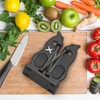 XARILK Edge Kitchen Knife Sharpener – Pull-Through Manual Sharpener with