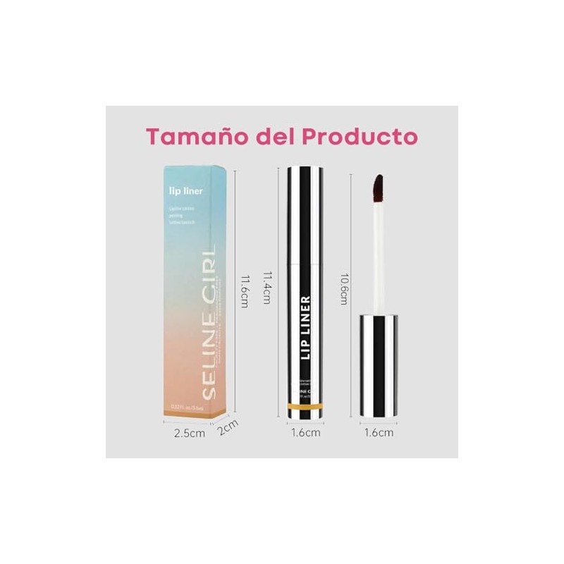 Lápiz Delineador de labios: Lip Liner, Firme pero Suave, Contornea
