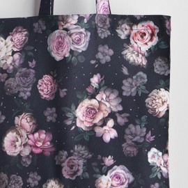 Maison d' Hermine Grocery Bag 100% Cotton Reusable Tote Bag for Work Beach Travel Shopping Lunch Perfect for Mothers Day Gifts Men Women (Moddy Florals)