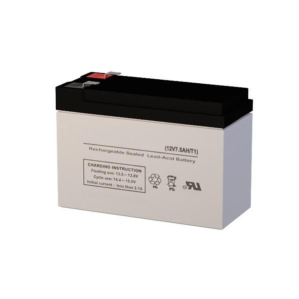 CPH12-7.5 12 Volt 7 AmpH SLA Replacement Battery with F1 Terminal