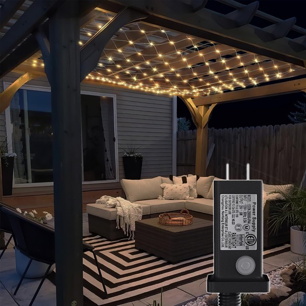Eueasy LED Net Lights, 360 LED 12x12FT with Timer &