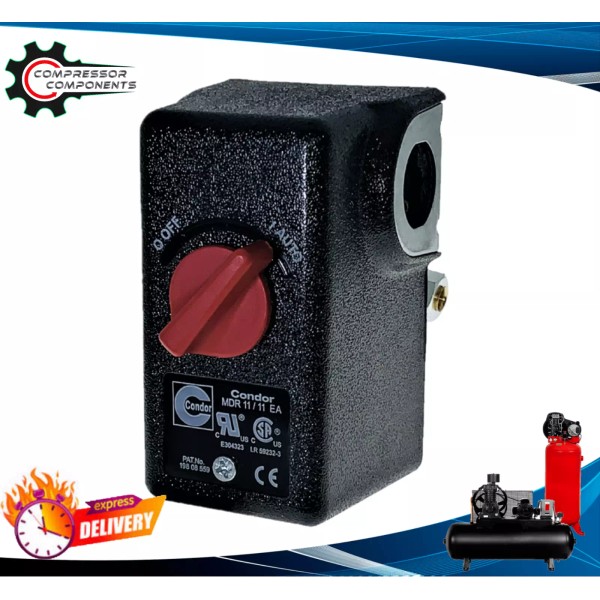 Condor 11LA2E Heavy Duty Air Compressor Pressure Switch 120-150 PSI