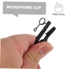 CORHAD 15pcs Iron Lavalier Microphone Clips Mic Holder Clamps with