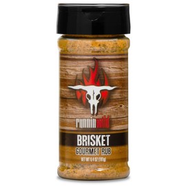 Gourmet Brisket Seasoning | Brisket Rub for Smoker or Grill | No Artificial Flavors | No MSG added | Runnin’ Wild Foods, 6.4 ounces