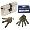 ABUS EC660 Profil-Doppelzylinder Länge (a/b) 30/30mm (c=60mm) mit 8 Schlüssel,