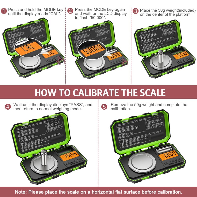 LOFICOPER Digital Precision Scale, Portable Mini Scale, 50 g/0.001 g,
