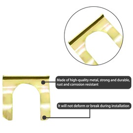 JNNJ Pack of 15 Brake Hose Retaining Clamp, Holder Brake Hose, Car Brake Hose Clamps, Brake Line Holder, U Pipe Clamps (No. 12)