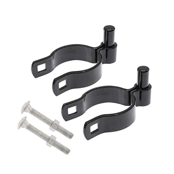 2 1/2" (2 3/8" OD) x 5/8" Black Male Gate
