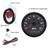 Waterproof 85mm Speedometer Gauge 0-125MPH Marine MPH GPS Speedometer Adjustable