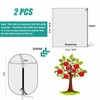 2pcs 10ftx10ft Large Fruit Tree Netting Bags, Bird Netting Cover