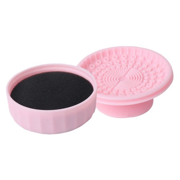 PACKOVE Silicone Makeup Brush Cleaner Box Dual-use Professional Cosmetic Brush