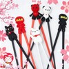 Nuanchu 6 Pairs Training Chopsticks for Beginners, Cute Tableware Reusable