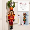 Bucilla, Nutcracker Duo, Felt Applique 2 Piece Door Hanger Kit,