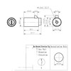 High Security Dimple Key Style Vending Machine Lock for T