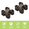 UFURMATE Concealed Hinges, 6PCS Plastic Folding Invisible Barrel Cross Hinges