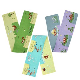 Imperial Towel Human Dog Shower Towel / Premium Back Shower Towel Towel Type Red Fox Series, B. Beige Sky Blue Towel / 황실타올 인견 샤워타올 / 프리미엄 등샤워타올 수건형 Red Fox 시리즈,  B.베이지스카이블루수건