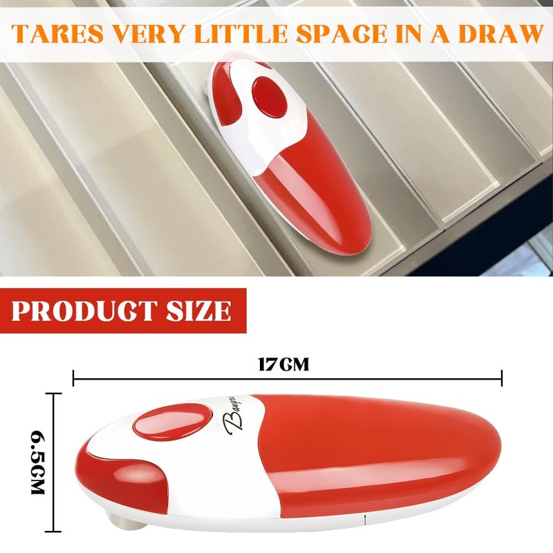 Electric Can Opener, Electric Tin Openers Hand Free, for Arthritis