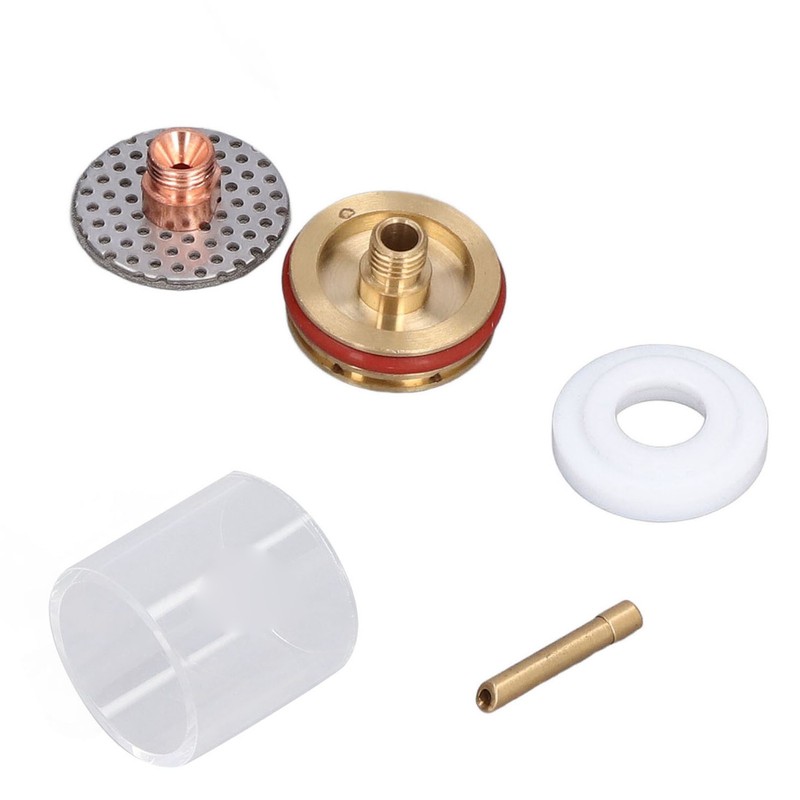 5Pcs/Set TIG Welding Torch Cup Brass Glass Cups Collet Nozzle