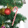 Naler 12pcs Christmas Candy Cane Ornaments Plastic Red and White
