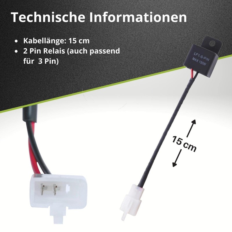 Binego® LED Relay Indicator Relay Motorcycle Quad Load Independent Indicator