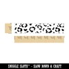 Leopard Spots Animal Print Pattern Rectangle Rubber Stamp for Stamping