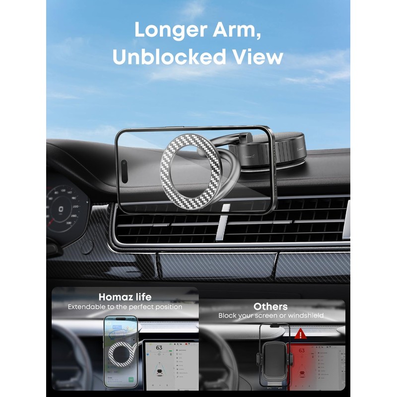 Homaz life Phone Holder for Your Car for Magsafe