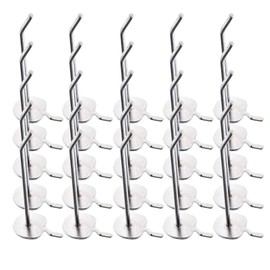 SING F LTD 25X Single Pegboard Hook Slat Wall Retail Shop Prong Peg Hangers Board Hangers