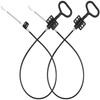 YEYETUO Sofa Recliner Cables, 2PCS Release Cables Replacement D Ring