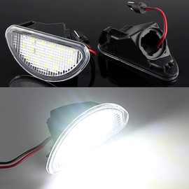 DHCN 2pcs LED Car Licence Number Plate Light Lamp for T/oyota A/ygo M-K I 2005-2014 A-B10 Car Accessories