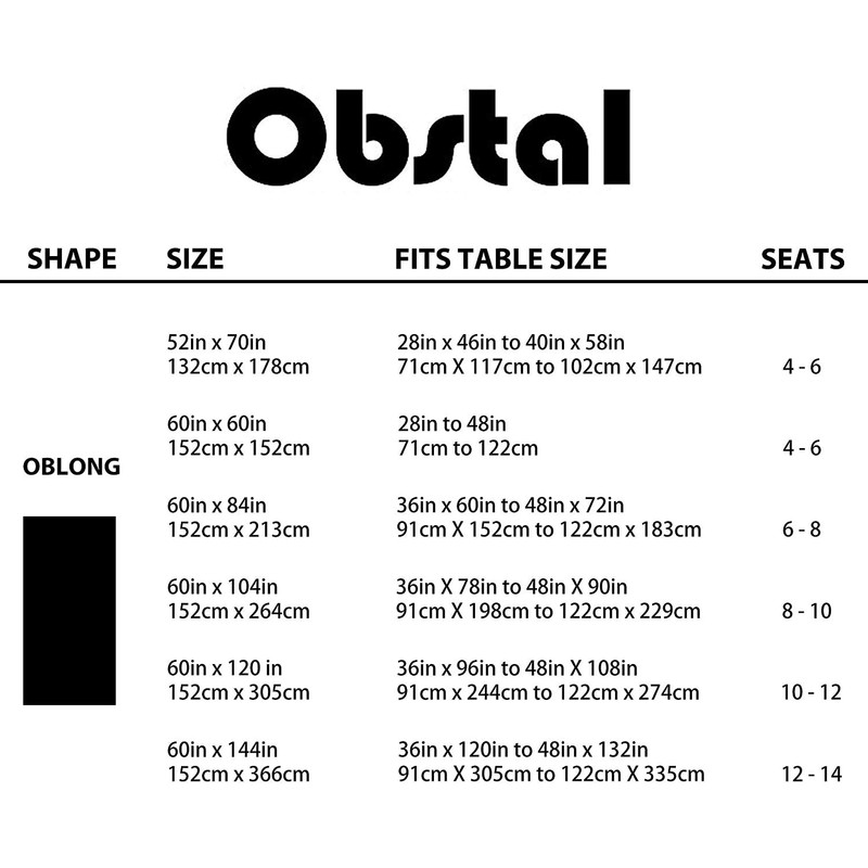 Obstal Clear Plastic Tablecloth 60 x 84 Inch, 100% Waterproof