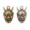 Brass Charm Evil Oni NOH Hannya Buddhist Mask Handmade Pendant