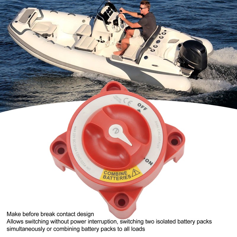 LOCADENCE 350A Battery Disconnect Switch, Waterproof Master Isolator Cut Off