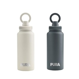 32oz Double Wall Vacuum Insulated Stainless Steel Water Bottle with Magnetic Phone Holder – BPA-Free, Reusable, and Perfect for Gym, Sports, and Bicycle Use (Grey)