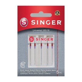 Singer universal needles, 2020, 100/16, metal, silver, 7 x 0.03 x 4 cm, 5 units