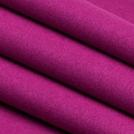 M00093-Try MOREZMORE Thin Felt for Doll Clothes or Puppets Fuchsia Pink Purple 9" x 8" Sample Fabric Light Weight Soft Rayon Felt for Miniature Crafts MOREZMORE
